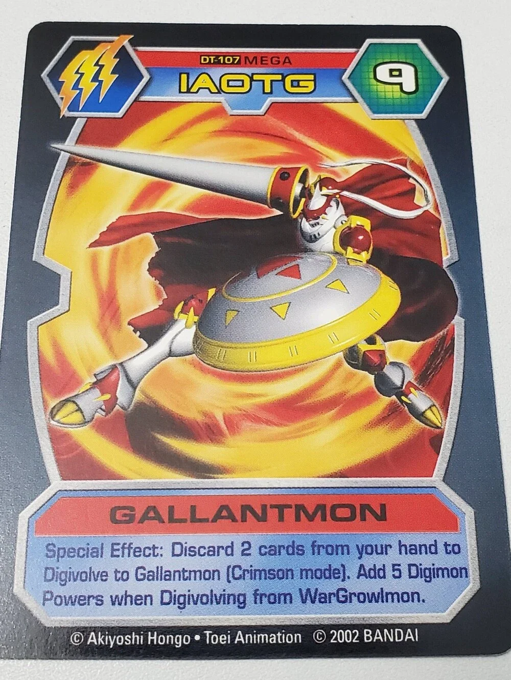 Gallantmon DT-107 | NM | Digimon D-Tector TCG Card